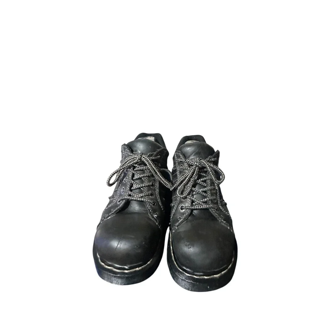 Dr. Martens Harrison Leather Oxford Charcoal Y2K Grunge Men's Size 10 M L 11